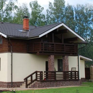 Металлочерепица Ruukki, профиль Adamante, цвет RR32